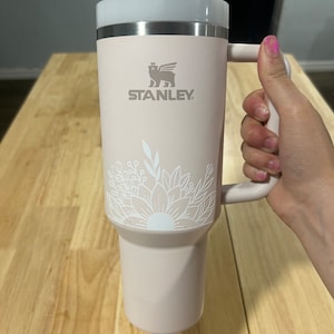 Stanley Cup/Water Bottle/Tumbler Flower Vinyl Decal (cup not included)