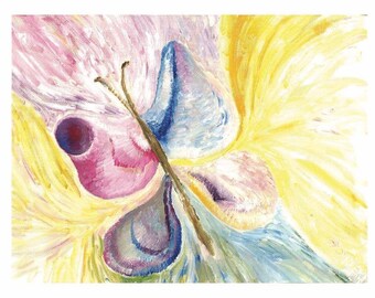 Transformation - Miracle Cards by Erika - Handmade Prints with Oil and Crayons