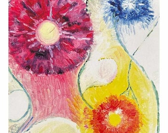 Wellbeing - Miracle Cards by Erika - Handmade Prints with Oil and Crayons