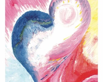 Healing - Miracle Cards by Erika - Handmade Prints with Oil and Crayons