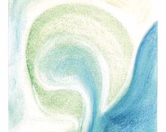 Guidance - Miracle Cards by Erika - Handmade Prints with Oil and Crayons