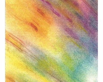 Hope - Miracle Cards by Erika - Handmade Prints with Oil and Crayons