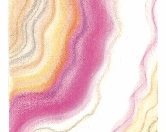 Laughter - Miracle Cards by Erika - Handmade Prints with Oil and Crayons