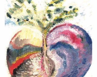 Gratitude - Miracle Cards by Erika - Handmade Prints with Oil and Crayons