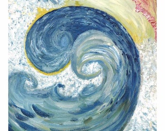Creativity - Miracle Cards by Erika - Handmade Prints with Oil and Crayons