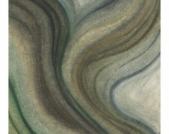 Strength - Miracle Cards by Erika - Handmade Prints with Oil and Crayons