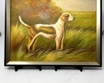 Dog ready Oil Painting 17x13x1 on canvas