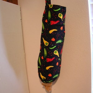 Grocery Bag Recycler Holder Chili Peppers