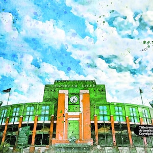 Lambeau Field Painting Artwork on Glossy Heavyweight Paper