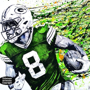 Green Bay Packers Josh Jacobs Digital Art