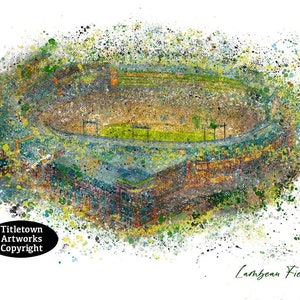 Lambeau Field Digital Painting Artwork