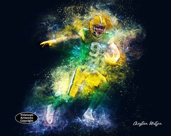 Green Bay Packers Christian Watson Digital Art