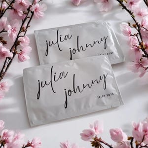 Wet Wipes, Wedding Wet Wipes, Engagement Wet Wipe, Customized Wet Wipes, Moist Towelettes,Engagement Favors,Wedding Favors,Baby Shower Decor
