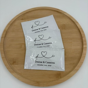 Wet Wipes, Wedding Wet Wipes, Engagement Wet Wipe, Customized Wet Wipes, Moist Towelettes,Engagement Favors,Wedding Favors,Birthday Decor