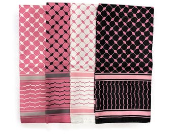 My Sweet Girls Pink Keffiyeh Bandanas - Palestinian Bandana - Palestine - Kufiyah - Headband - kuffiyah - Kufiya - Headband