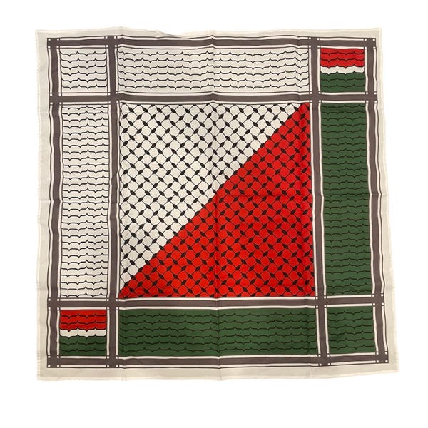 Watermelon Keffiyeh Bandana: Palestinian Kufiya Headband - 100% Polyester