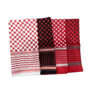 Rote Keffiyeh Bandanas - Palästinensische Bandana - Palästina - Kufiyah - Stirnband - Kuffiyah - Kufiya - Wassermelone - Jordanien - Stirnband