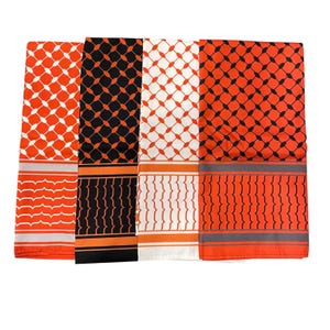 Truth & Versöhnung Orange Keffiyeh Bandanas - Palästinensische Bandana - Palästina - Kufiyah - Stirnband - kuffiyah - Kufiya - Stirnband
