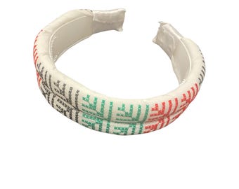 Diademas palestinas - Hechas a mano - Palestina - Kufiyah - Diadema - kuffiyah - Kufiya - Tatreez - sandía - Jordania - Jordana