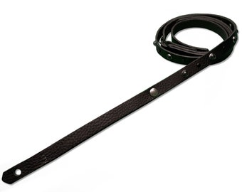 RYB Leather Guitar Strap Black Pearl Custom Los Angeles Straps