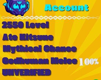 Blox Fruit - Kitsune - Godhuman - Account non verificato