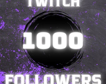 1000 Twitch-volgers wereldwijd gegarandeerd