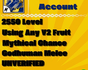 Blox Fruit - Godhuman Max Level Account - Unverified