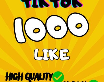 1000 likes Tiktok garantis dans le monde