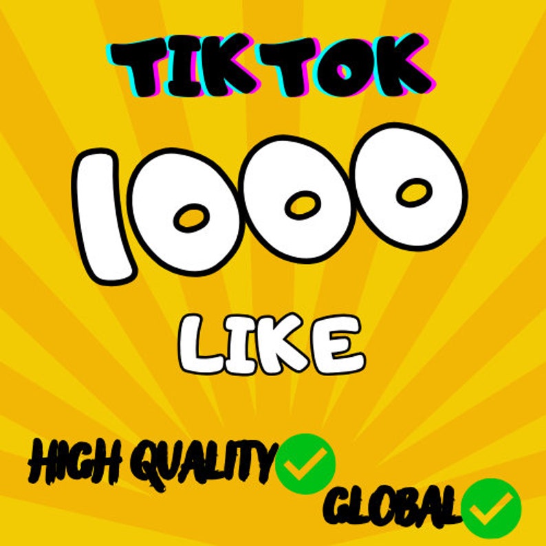 1000 Tiktok Likes Global garantiert Bild 1