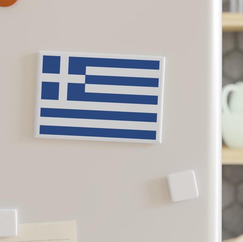 Greek Flag Rectangle Magnet