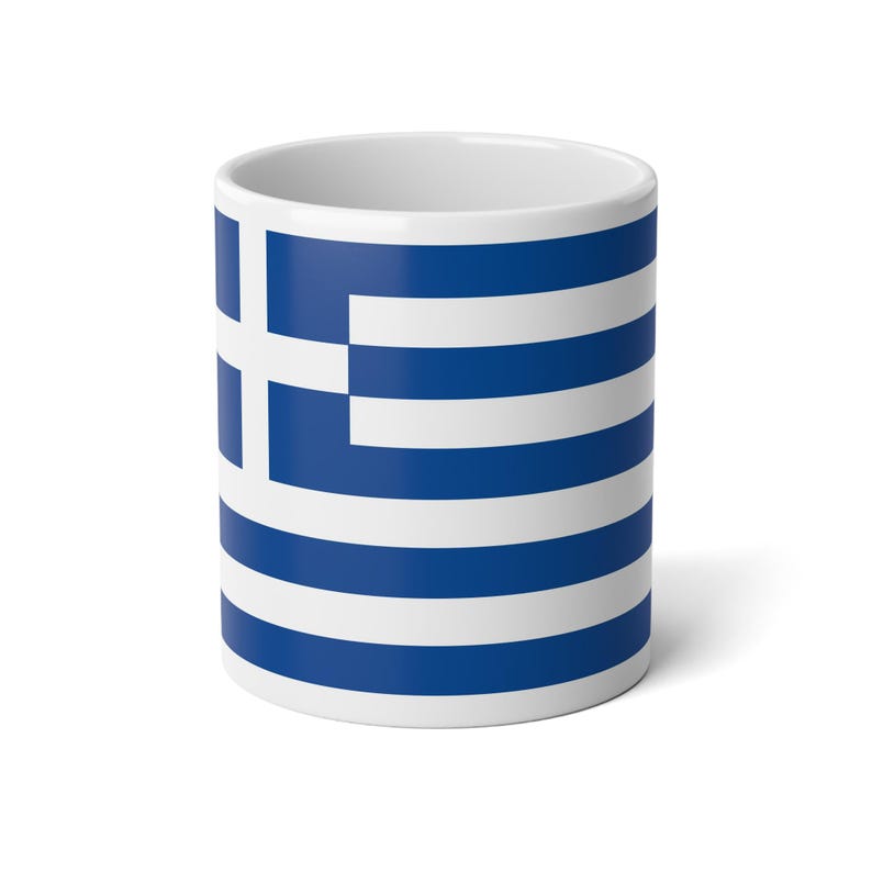 Greek Flag Jumbo Mug