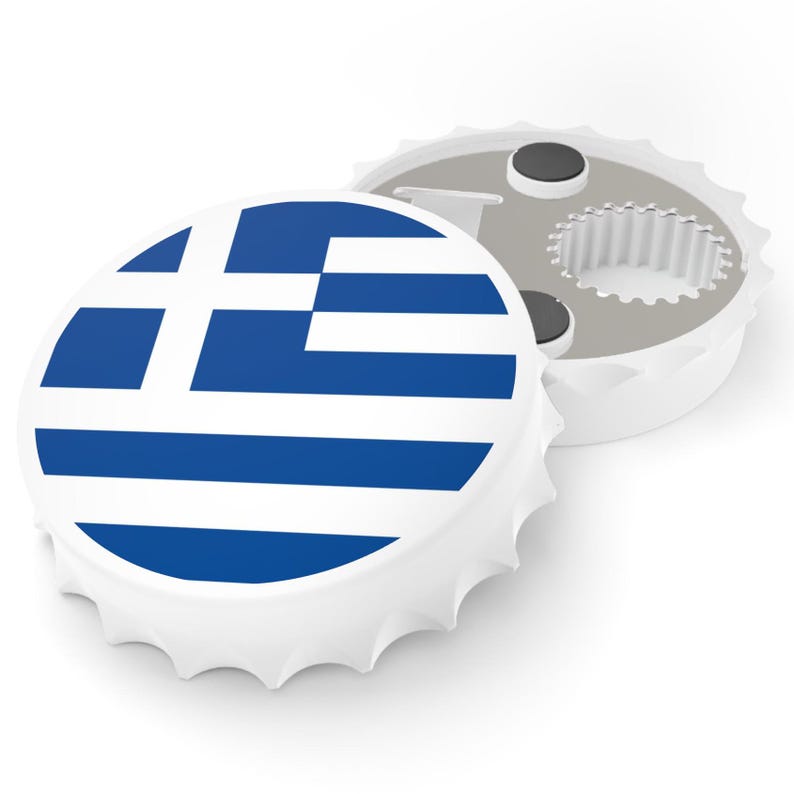 Greek Flag Bottle Opener
