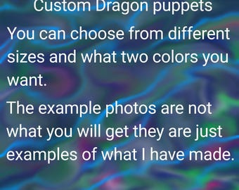 Random small dragon puppet