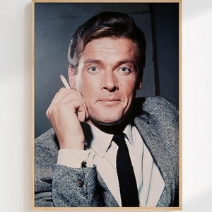 Roger Moore poster • Bond Martini Roger Moore James Bond Print Bond art James Bond 007 Roger Moore photo James Bond Poster Roger Moore Print