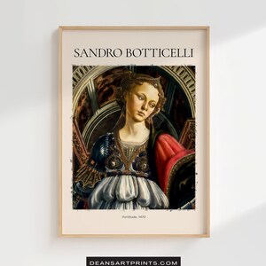 Fortitude - 1470, Sandro Botticelli Print, Sandro Botticelli Paint, Sandro Botticelli Artwork, Sandro Botticelli Art