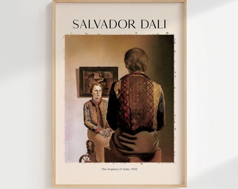 Het Angelus van Gala - 1935, Salvador Dali Print, Salvador Dali Paint, Salvador Dali Artwork, Salvador Dali Art, Salvador Dali Poster