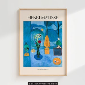 The Blue Window - 1913, Henri Matisse Print, Henri Matisse Paint, Henri Matisse Artwork, Henri Matisse Art, Henri Matisse Poster