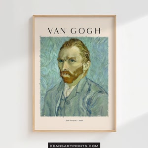 Self-Portrait of Vincent Van Gogh - 1889, Van Gogh Print, Van Gogh Paint, Van Gogh Artwork, Van Gogh Art, Van Gogh Poster, Van Gogh Digital