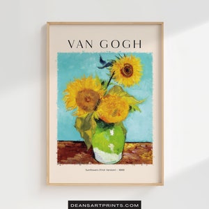Sunflowers (First Version) - 1888, Van Gogh Print, Van Gogh Paint, Van Gogh Artwork, Van Gogh Art, Van Gogh Poster, Van Gogh Digital Downloa