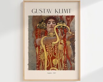 Hygeia (1907) von Gustav Klimt, Gustav Klimt Druck, Gustav Klimt Farbe, Gustav Klimt Kunstwerk, Gustav Klimt Kunst, Gustav Klimt Poster