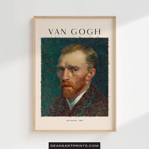 Self-Portrait of Vincent Van Gogh - 1887, Van Gogh Print, Van Gogh Paint, Van Gogh Artwork, Van Gogh Art, Van Gogh Poster, Van Gogh Digital