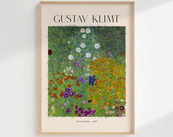 Flower Garden - 1907, Gustav Klimt Print, Gustav Klimt Paint, Gustav Klimt Artwork, Gustav Klimt Art, Gustav Klimt Poster, Art Nouveau Print
