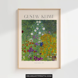 Flower Garden - 1907, Gustav Klimt Print, Gustav Klimt Paint, Gustav Klimt Artwork, Gustav Klimt Art, Gustav Klimt Poster, Art Nouveau Print
