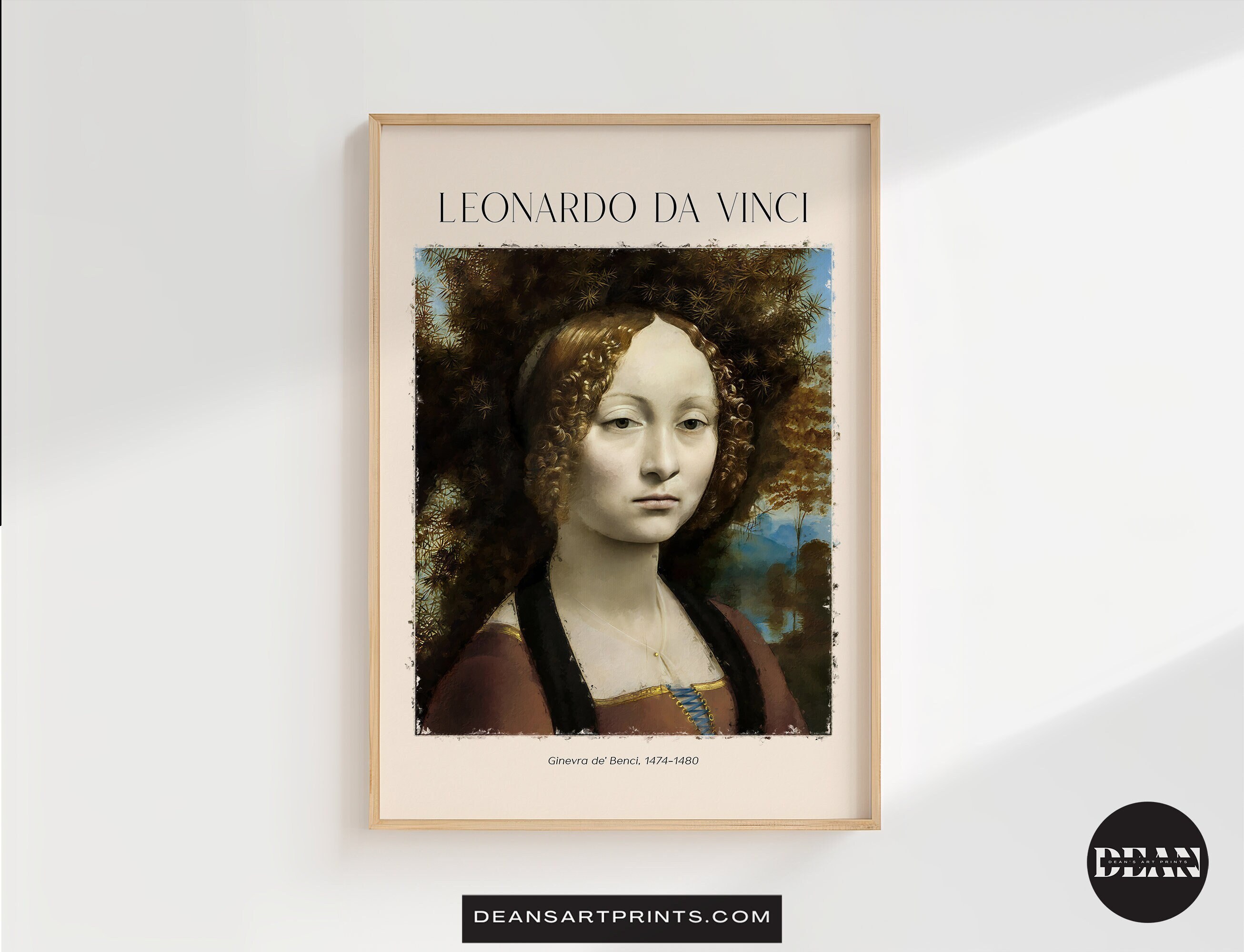 美術書 ダヴィンチLeonardo & Venezia Bompiani Ginevra De' Benci 1474-1480, Leonardo Da Vinci Print
