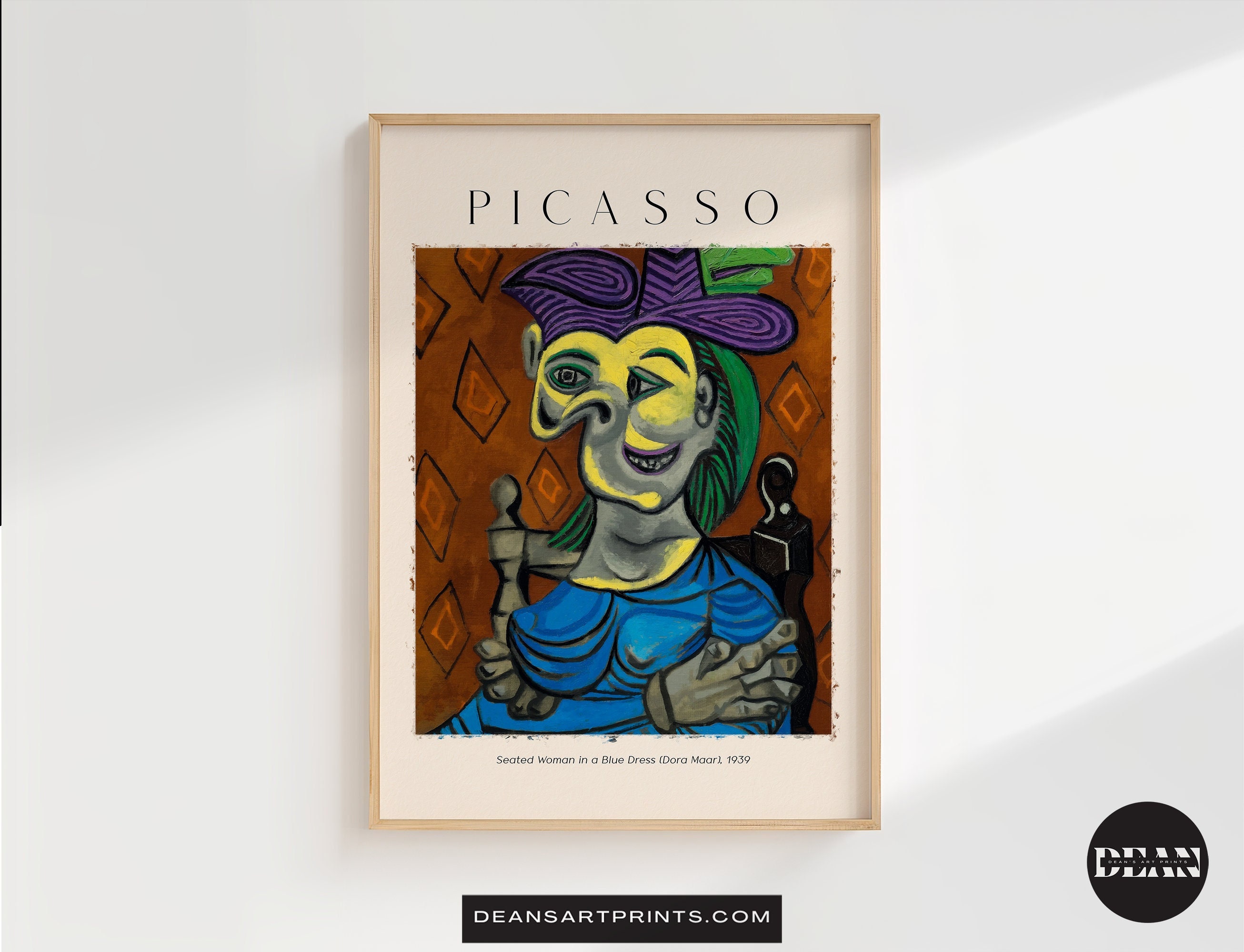 Picasso seated woman - Etsy 日本