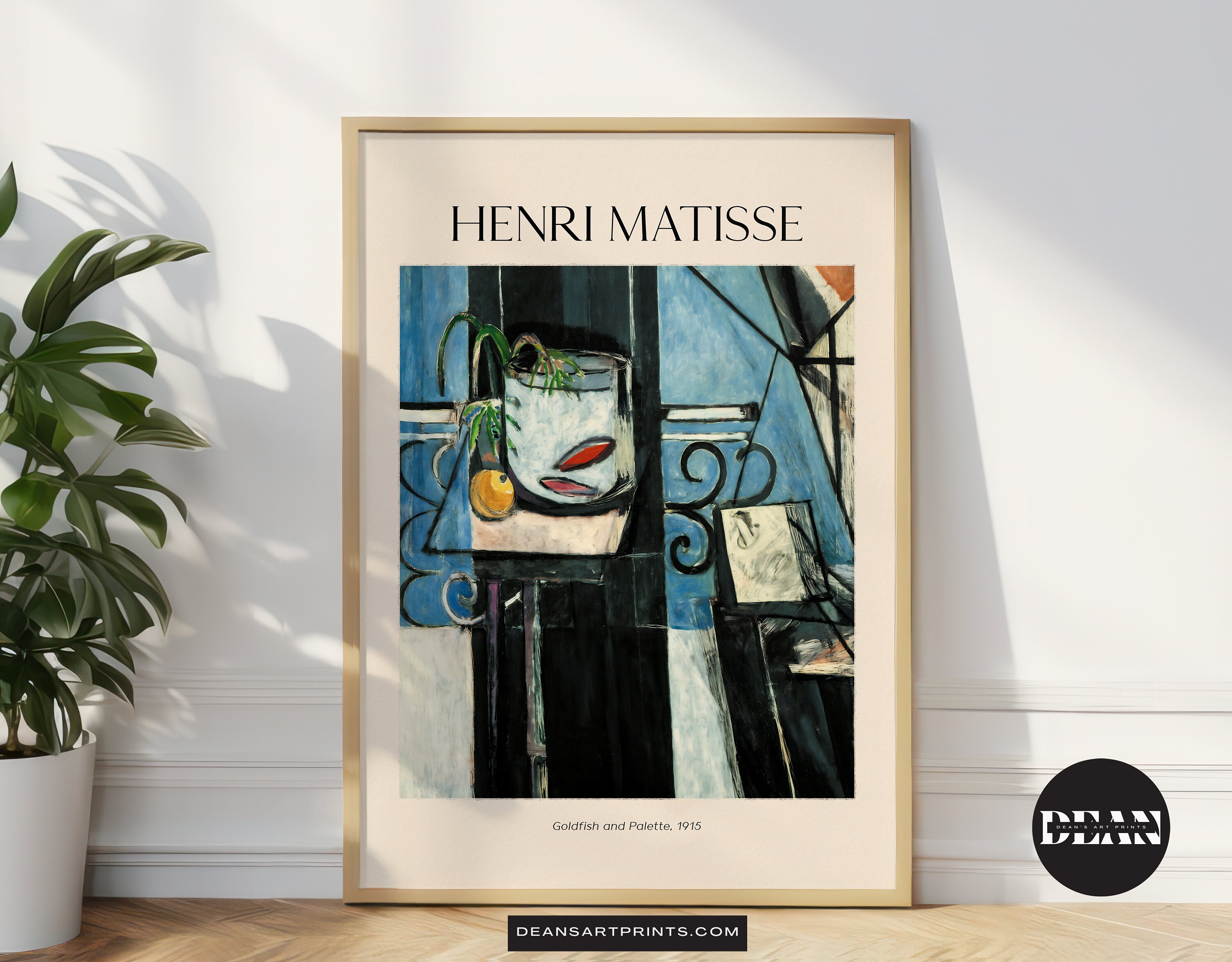 他の方発送×Henri Matisse 【gold fish】高精細刷特別額装品 Amazon.com: Henri Matisse Goldfish Poster Abstract Print Art Fish