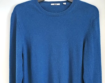 VTGuni qlo Cashmere Mens Sweater Medium crew Neck Excellent  Condition.