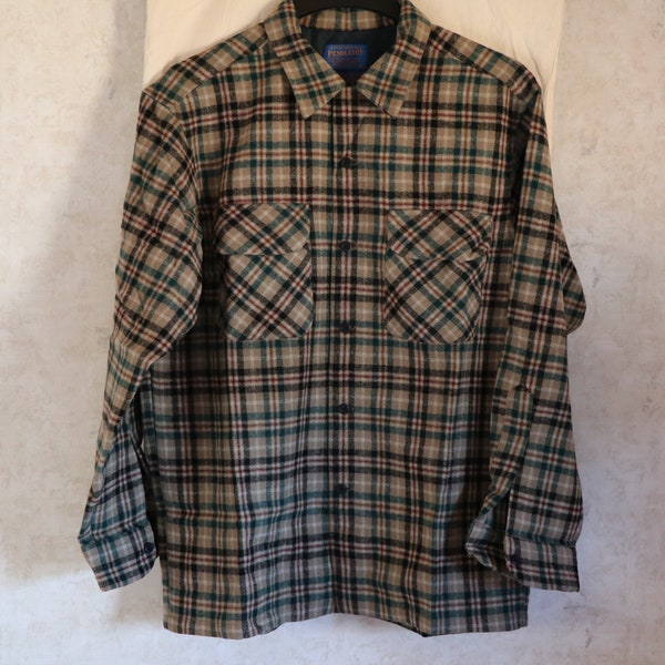 VTG Pendleton Board Mens Shirt Medium 1994-2009  100% Wool