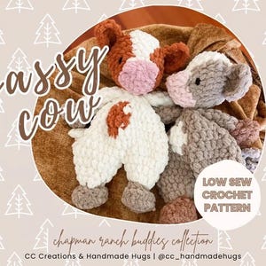 Sassy Cow / Chapman Ranch Buddies / Low Sew gehaakt Lovey-patroon
