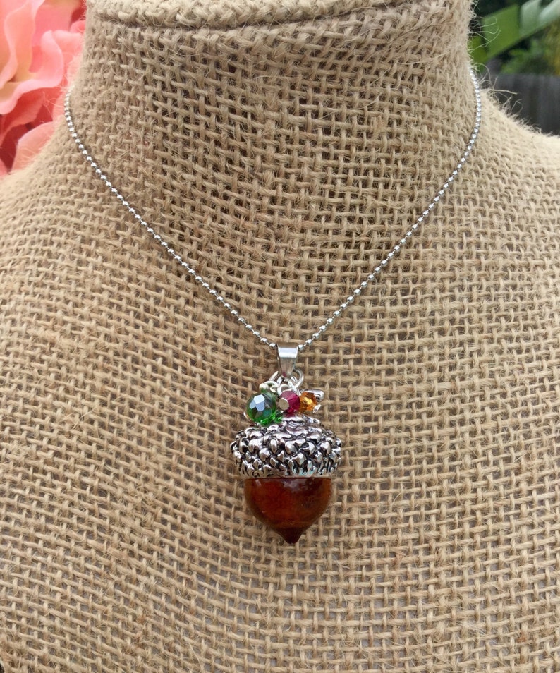 Acorn necklaceFall acorn necklaceautumn necklaceAutumn Etsy